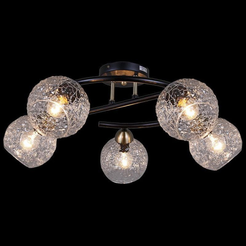 Потолочная люстра Illumico IL0296-5CSQ-79 BK AB Потолочная люстра Illumico IL0296-5CSQ-79 BK AB