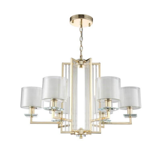 Подвесная люстра Crystal Lux Nicolas SP-PL6 Gold/White Подвесная люстра Crystal Lux Nicolas SP-PL6 Gold/White