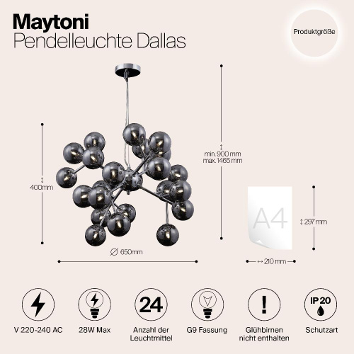 Подвесной светильник Maytoni MOD545PL-24G Подвесной светильник Maytoni MOD545PL-24G