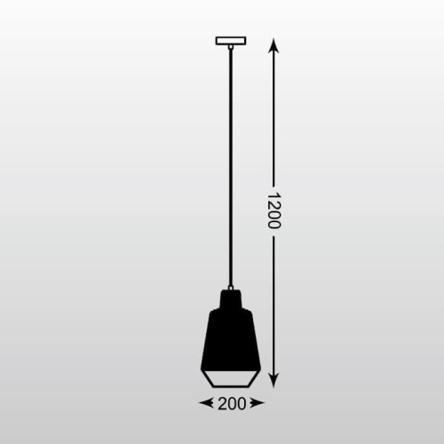 Подвесной светильник Zumaline Wire MD1712-1A-BLACK Подвесной светильник Zumaline Wire MD1712-1A-BLACK