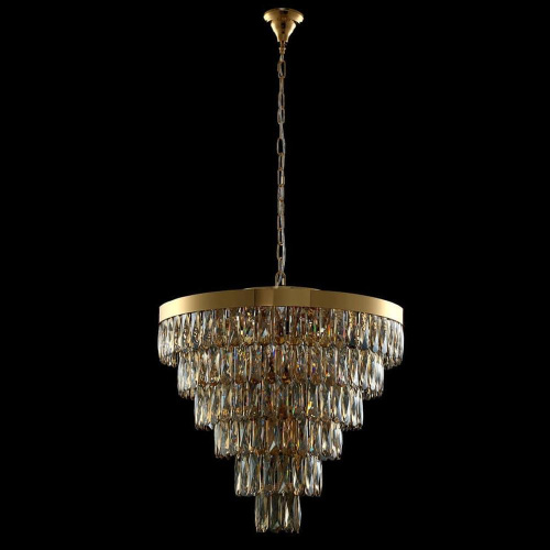 Подвесная люстра Crystal Lux Abigail SP-PL15 D620 GOLD/AMBER Подвесная люстра Crystal Lux Abigail SP-PL15 D620 GOLD/AMBER