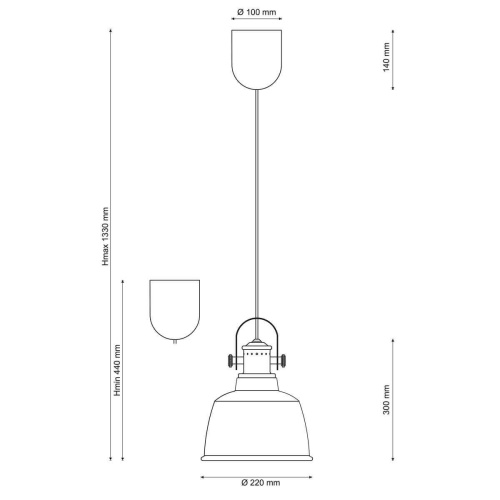 Подвесной светильник Lucia Tucci Industrial 1820.1 Sand Silver Подвесной светильник Lucia Tucci Industrial 1820.1 Sand Silver