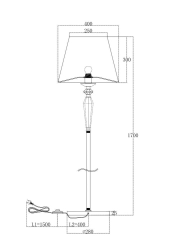 Торшер Maytoni Beira MOD064FL-01N Торшер Maytoni Beira MOD064FL-01N