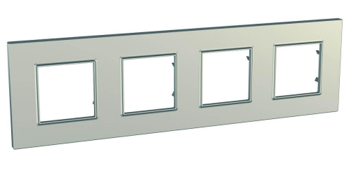 Рамка 4-постовая Schneider Electric Unica Quadro MGU6.708.57 Рамка 4-постовая Schneider Electric Unica Quadro MGU6.708.57