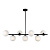 Подвесная люстра Lumina Deco Fredica LDP 6030-7 BK