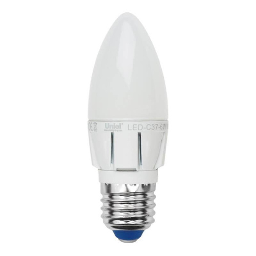 Лампа светодиодная диммируемая Uniel E27 6W 4500K матовая LED-C37-6W/NW/E27/FR/DIM 08689 Лампа светодиодная диммируемая Uniel E27 6W 4500K матовая LED-C37-6W/NW/E27/FR/DIM 08689