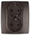 Розетка ЭРА 12 2x2P E Schuko со шторками 16A 250V 12-2104-13 Б0019332