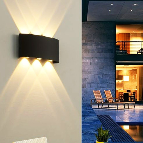 Уличный настенный светодиодный светильник Reluce 86833-9.2-006KT LED6*1W BK Уличный настенный светодиодный светильник Reluce 86833-9.2-006KT LED6*1W BK