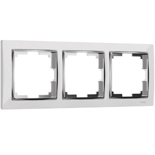 Рамка Werkel Snabb на 3 поста белая WL03-Frame-03-white 4690389046124 Рамка Werkel Snabb на 3 поста белая WL03-Frame-03-white 4690389046124
