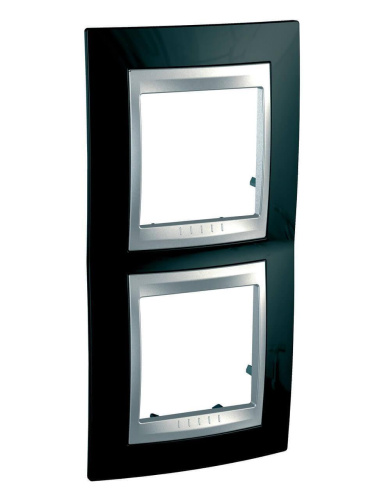 Рамка 2-постовая вертикальная Schneider Electric Unica Top MGU66.004V.093 Рамка 2-постовая вертикальная Schneider Electric Unica Top MGU66.004V.093