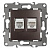 Розетка комбинированная RJ45+RJ11 ЭРА 12 12-3109-13 Б0019359