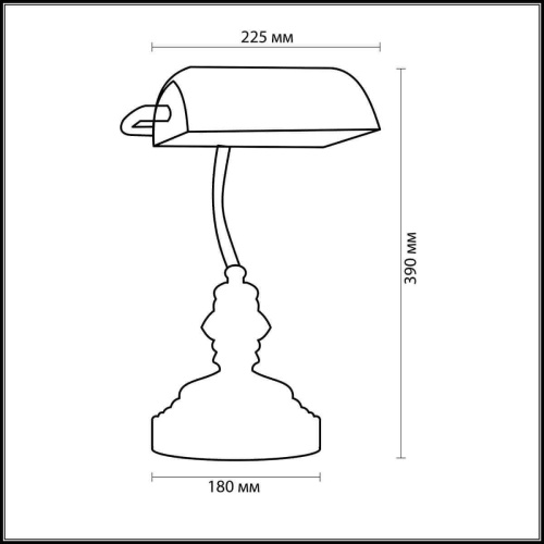 Настольная лампа Odeon Light Tres 2224/1T Настольная лампа Odeon Light Tres 2224/1T