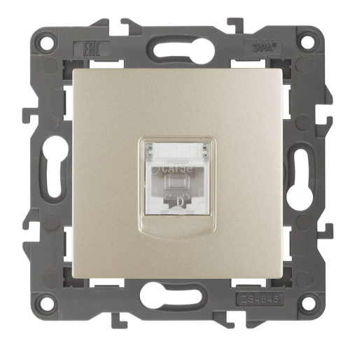 Розетка информационная RJ45 ЭРА Elegance 14-3107-04 Б0034305 Розетка информационная RJ45 ЭРА Elegance 14-3107-04 Б0034305