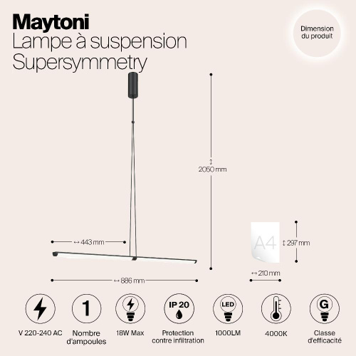 Подвесной светильник Maytoni P096PL-L11BK1 Подвесной светильник Maytoni P096PL-L11BK1