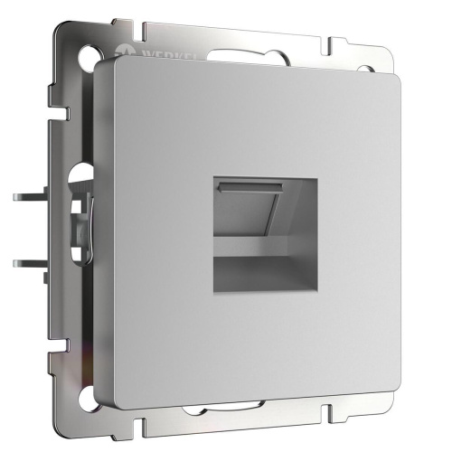 Розетка Werkel Ethernet RJ-45 серебряный WL06-RJ-45 4690389053931 Розетка Werkel Ethernet RJ-45 серебряный WL06-RJ-45 4690389053931