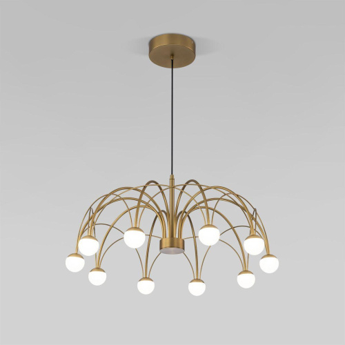 Подвесная светодиодная люстра Eurosvet Ragno 90030/10 LED золото Подвесная светодиодная люстра Eurosvet Ragno 90030/10 LED золото