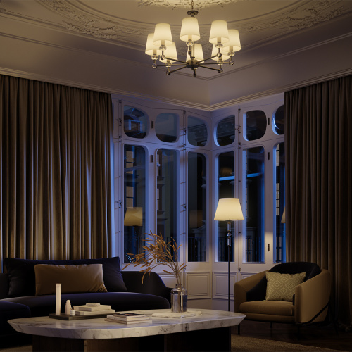 Торшер Maytoni Riverside MOD018FL-01CH Торшер Maytoni Riverside MOD018FL-01CH