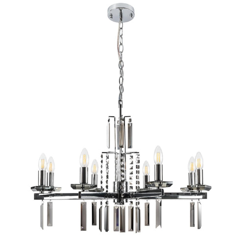 Подвесная люстра Crystal Lux Marron SP8 Chrome Подвесная люстра Crystal Lux Marron SP8 Chrome