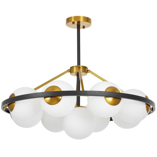 Подвесная люстра Lumina Deco Donzano LDP 8034-9 BK+WT Подвесная люстра Lumina Deco Donzano LDP 8034-9 BK+WT