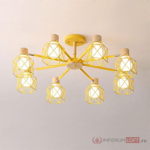 Потолочная Люстра Corf B3 Yellow 3 Lamps By Imperiumloft