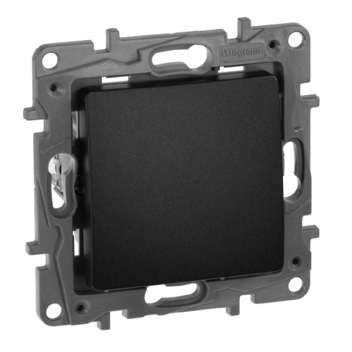 Переключатель одноклавишный промежуточный Legrand Etika 10A 250V антрацит 672609 Переключатель одноклавишный промежуточный Legrand Etika 10A 250V антрацит 672609