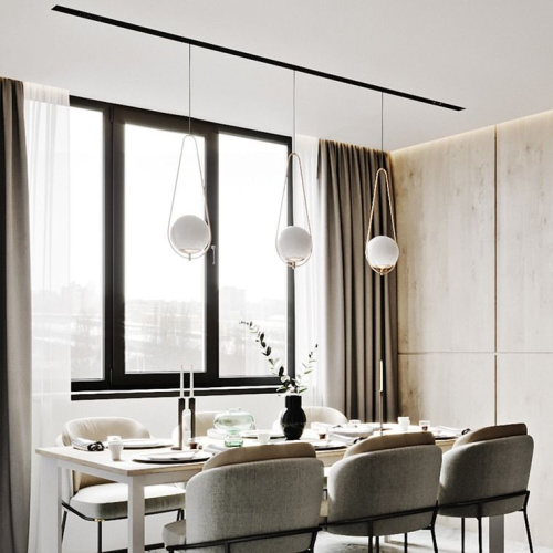 Подвесной Светильник Hoop Drop Black By Imperiumloft Подвесной Светильник Hoop Drop Black By Imperiumloft