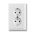 Розетка двойная ABB Basic55 Schuko с/з 16A 250V безвинтовой зажим альпийский белый 2CKA002014A1462