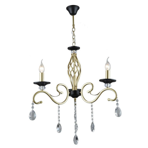 Подвесная люстра Seven Fires Elek WD3596/3H-GD-BK-CL Подвесная люстра Seven Fires Elek WD3596/3H-GD-BK-CL