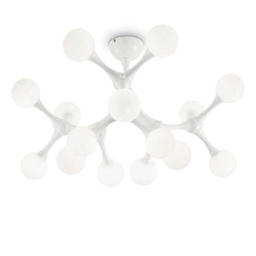 Потолочная люстра Ideal Lux Nodino PL15 Bianco 149608 Потолочная люстра Ideal Lux Nodino PL15 Bianco 149608