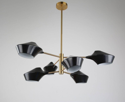 Подвесная люстра Lumina Deco Romina LDP 6037-6 BK+GD Подвесная люстра Lumina Deco Romina LDP 6037-6 BK+GD