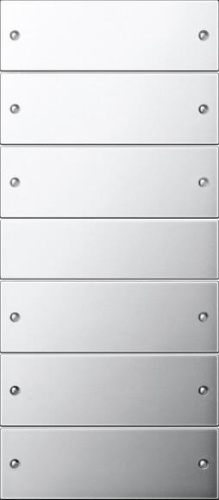 Набор клавиш Gira System 55 6шт хром 2136609 Набор клавиш Gira System 55 6шт хром 2136609