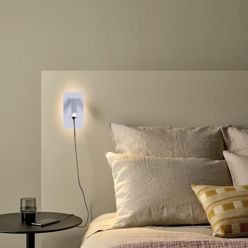Настенный светодиодный светильник Reluce 86204-9.2-001KT LED12W+USB WT Настенный светодиодный светильник Reluce 86204-9.2-001KT LED12W+USB WT