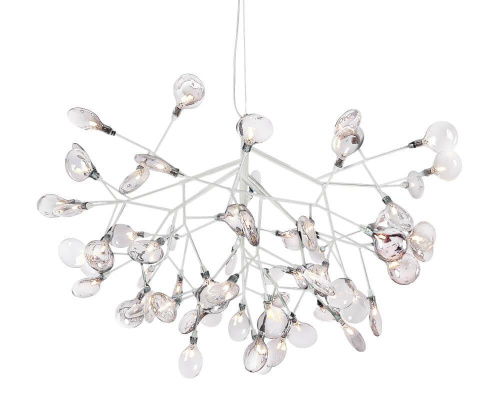 Подвесная светодиодная люстра Crystal Lux Evita SP63 White/Transparent Подвесная светодиодная люстра Crystal Lux Evita SP63 White/Transparent