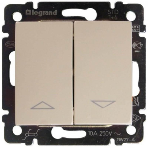 Переключатель управления жалюзи Legrand Valena Valena 10A 250V электрическая блокировка слоновая кость 774314 Переключатель управления жалюзи Legrand Valena Valena 10A 250V электрическая блокировка слоновая кость 774314
