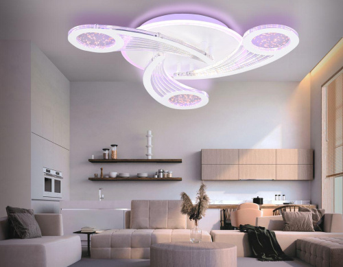 Потолочная светодиодная люстра Ambrella light Acrylica Original FA4475 Потолочная светодиодная люстра Ambrella light Acrylica Original FA4475
