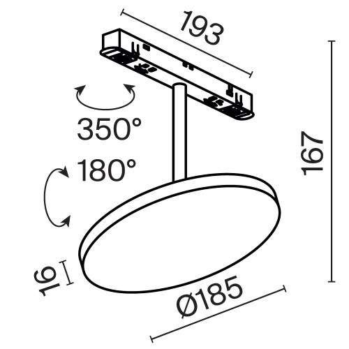 Трековый светильник Technical TR131-2-15W3K-B Трековый светильник Technical TR131-2-15W3K-B