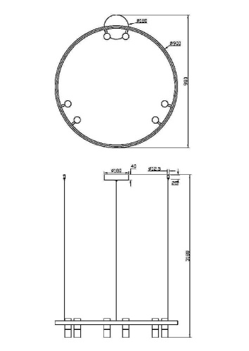 Подвесной светильник Maytoni MOD102PL-L42BK Подвесной светильник Maytoni MOD102PL-L42BK