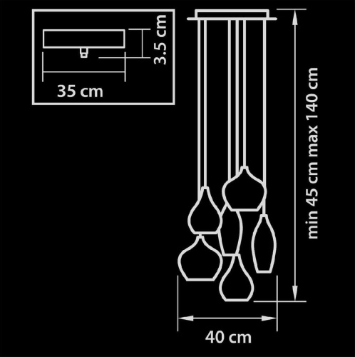 Подвесная люстра Lightstar Pentola 803060