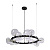 Подвесная люстра Crystal Lux Agata SP15 V2 Black/Transparente