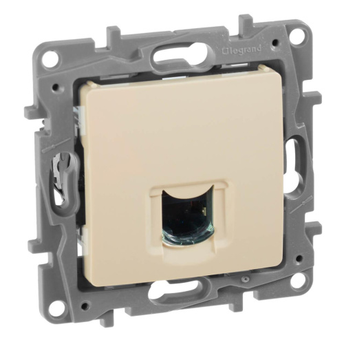 Розетка компьютерная RJ45 Legrand Etika 6 кат UTP слоновая кость 672353 Розетка компьютерная RJ45 Legrand Etika 6 кат UTP слоновая кость 672353