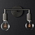 Бра Rh Utilitaire Double Sconce Black By Imperiumloft