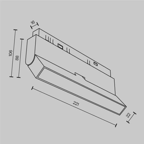 Трековый светильник Technical TR036-2-12W2.7K-B Трековый светильник Technical TR036-2-12W2.7K-B