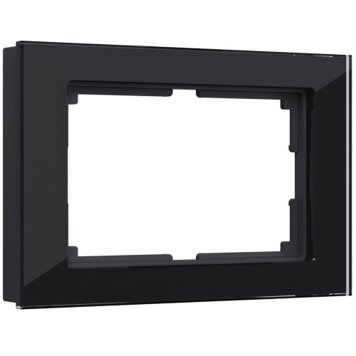 Рамка для двойной розетки Werkel Favorit черный W0081108 4690389160226 Рамка для двойной розетки Werkel Favorit черный W0081108 4690389160226