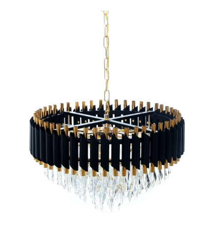 Подвесная люстра Lumina Deco Funneli LDP 6003-500 BK+F.GD Подвесная люстра Lumina Deco Funneli LDP 6003-500 BK+F.GD