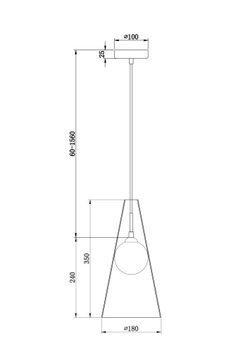 Подвесной светильник Freya FR5389PL-01BS Подвесной светильник Freya FR5389PL-01BS
