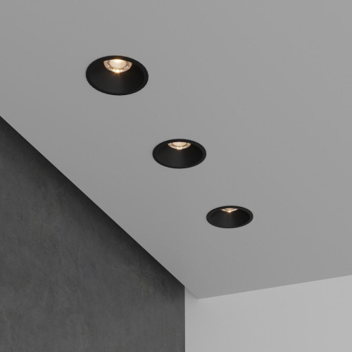 Встраиваемый светодиодный светильник Elektrostandard Lin 15266/LED 7W 3000K BK черный a063926 Встраиваемый светодиодный светильник Elektrostandard Lin 15266/LED 7W 3000K BK черный a063926