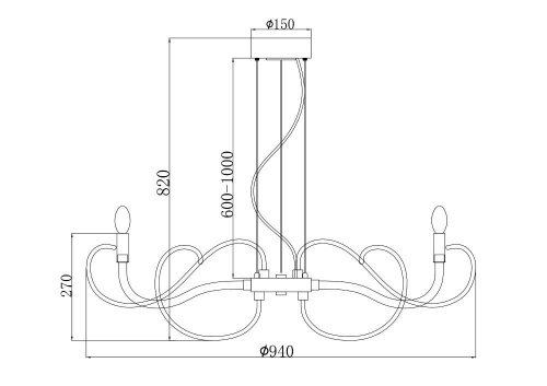 Люстра Maytoni MOD051PL-07TR Люстра Maytoni MOD051PL-07TR