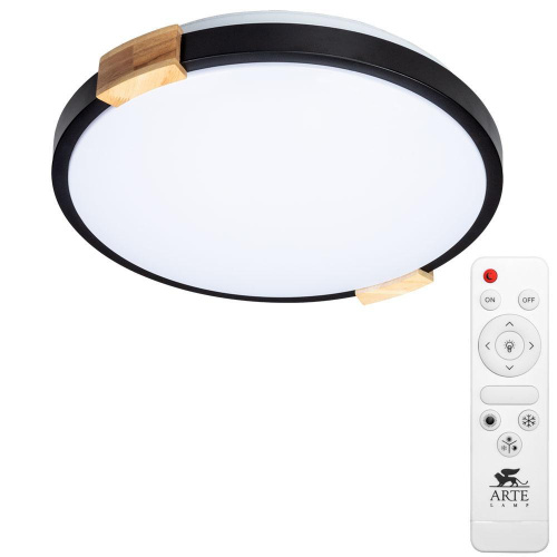 Потолочный светодиодный светильник Arte Lamp Jersey A2683PL-72BK Потолочный светодиодный светильник Arte Lamp Jersey A2683PL-72BK