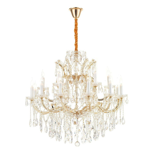 Подвесная люстра iLamp Diamond 6071-18 GD+CL Подвесная люстра iLamp Diamond 6071-18 GD+CL