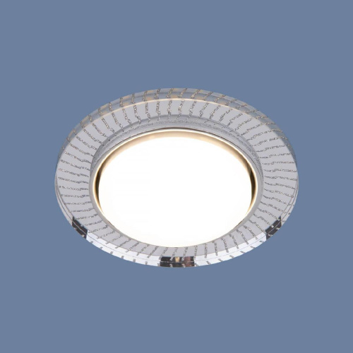 Встраиваемый светильник Elektrostandard 3033 GX53 CL/SL прозрачный/серебро a045484 Встраиваемый светильник Elektrostandard 3033 GX53 CL/SL прозрачный/серебро a045484